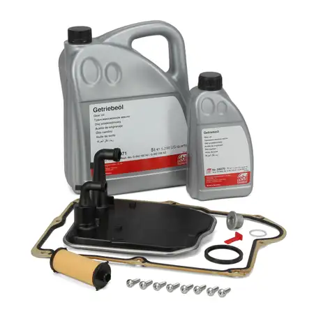 Getriebefilter Satz + 6L febi Getriebe&ouml;l MB 236.21 f&uuml;r MERCEDES W176 W177 7G-DCT 724.0