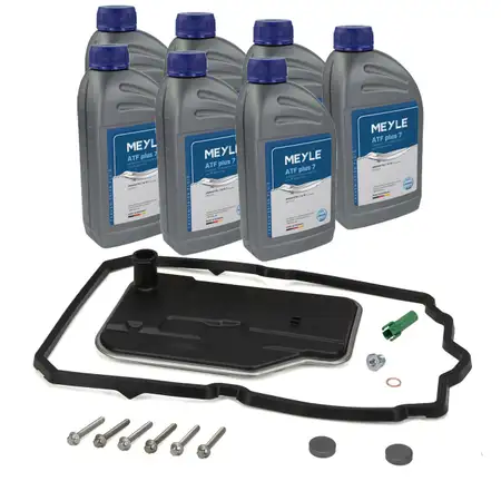 Getriebefilter Satz + 7L MEYLE ATF Plus 7 Getriebe&ouml;l f&uuml;r MERCEDES 7-Gang 722.9