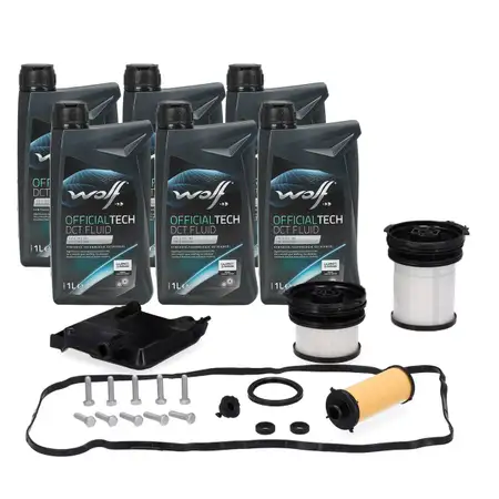 Getriebefilter Satz + 6L WOLF Getriebe&ouml;l MB 236.21 f&uuml;r MERCEDES W177 W247 8G-DCT 724.1
