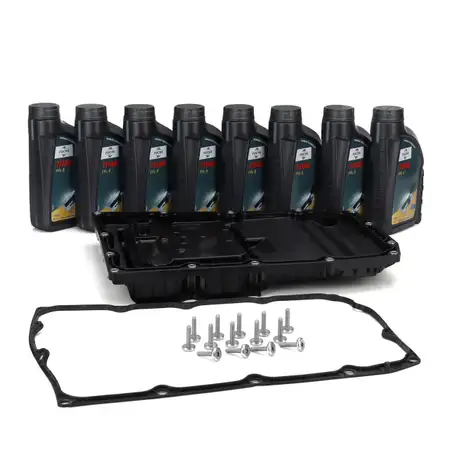 Getriebe&ouml;lwanne 7-Gang Automatik + 8L FUCHS FFL-3 Getriebe&ouml;l f&uuml;r PORSCHE Panamera (970)