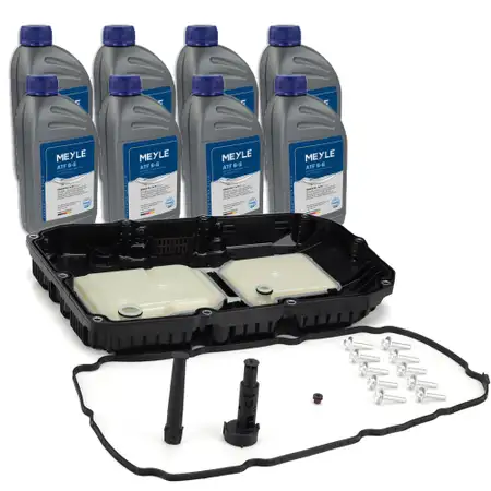 &Ouml;lwanne Automatikgetriebe + 8L MEYLE Automatikgetriebe&ouml;l f&uuml;r MERCEDES 9G-TRONIC 725