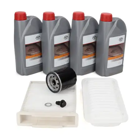 Filterset Filterpaket + 4L ORIGINAL 5W-30 Motor&ouml;l f&uuml;r TOYOTA Aygo (_B1_) 1.0 68 PS