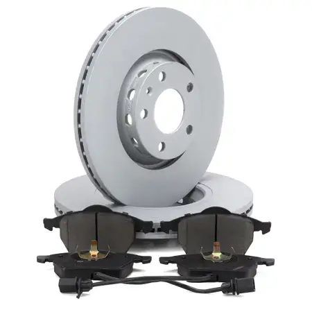 Bremsscheiben + Bremsbel&auml;ge + Sensor f&uuml;r AUDI A4 B6 B7 A6 C5 VW Passat B5.5 1LF/1LT vorne
