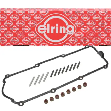 Ventildeckeldichtung + Bolzen + ELRING Schaftdichtungen f&uuml;r VW Golf 3 Passat T4 1.8 2.0