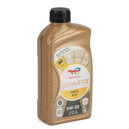 1L 1 Liter TOTAL QUARTZ INEO RCP 5W-30 Motor&ouml;l f&uuml;r Stellantis FPW9.55535/03 PSA B71 2290
