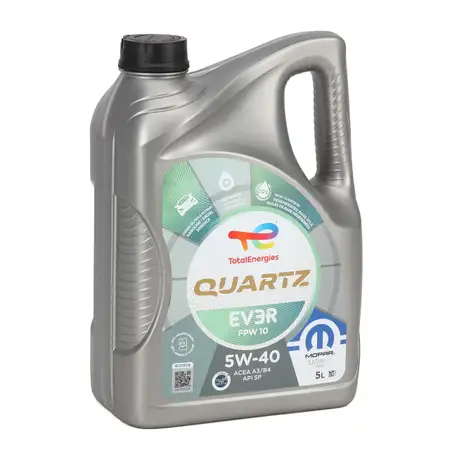 5L 5 Liter ORIGINAL Mopar TOTAL QUARTZ EV3R FPW 10 5W-40 Motor&ouml;l API SP FPW9.55535/10
