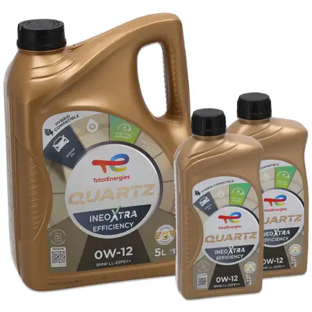 7L 7 Liter TOTAL QUARTZ INEO XTRA EFFICIENCY 0W-12 Motor&ouml;l BMW LL-22FE++