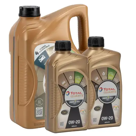 7L 7 Liter TOTAL Motor&ouml;l &Ouml;l QUARTZ INEO XTRA FIRST 0W-20 0W20 PSA B71 2010