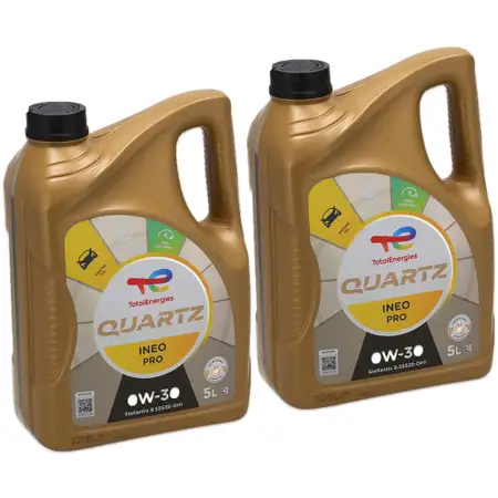 10L 10 Liter TOTAL QUARTZ INEO PRO 0W-30 Motor&ouml;l Stellantis FPW9.55535-DH1