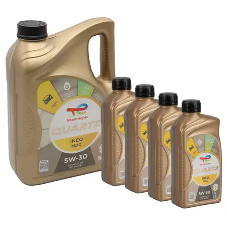 9L 9 Liter TOTAL QUARTZ INEO MDC 5W-30 Motor&ouml;l &Ouml;l f&uuml;r MB 229.52 Dexos2 Opel OV0401547D30