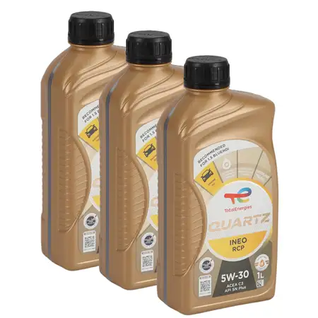3L 3 Liter TOTAL QUARTZ INEO RCP 5W-30 Motor&ouml;l f&uuml;r Stellantis FPW9.55535/03 PSA B71 2290