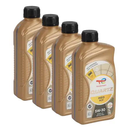 4L 4 Liter TOTAL QUARTZ INEO RCP 5W-30 Motor&ouml;l f&uuml;r Stellantis FPW9.55535/03 PSA B71 2290