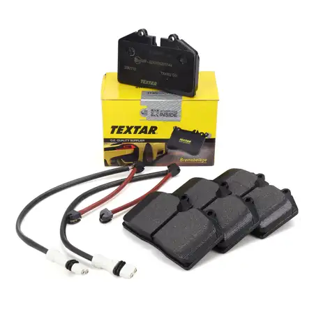 TEXTAR 2087710 Bremsbel&auml;ge + Warnsensor f&uuml;r PORSCHE 944 2.5 Turbo 3.0 S2 968 3.0 vorne