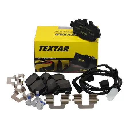 TEXTAR 2428904 Bremsbel&auml;ge + Warnkontaktsensor f&uuml;r MINI R56 R55 R57 hinten 34212289154