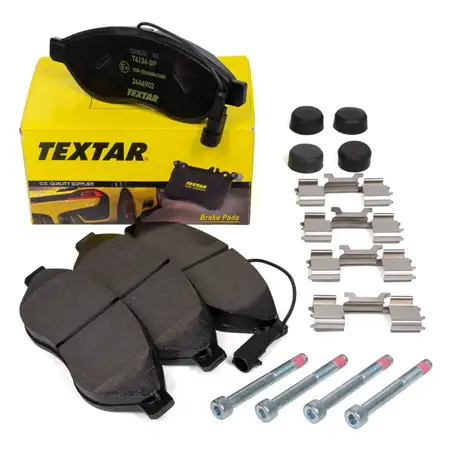 TEXTAR 2446902 Bremsbel&auml;ge + Warnsensor f&uuml;r CITROEN Jumper FIAT Ducato PEUGEOT Boxer vorne