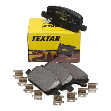 TEXTAR 2627701 Bremsbel&auml;ge Bremsbelagsatz f&uuml;r TESLA Model 3 + Y OHNE Sportpaket hinten