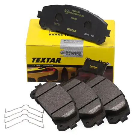 TEXTAR 2644801 Bremsbel&auml;ge f&uuml;r SUZUKI Across TOYOTA Highlander RAV 4 V 2.5 Hybrid vorne