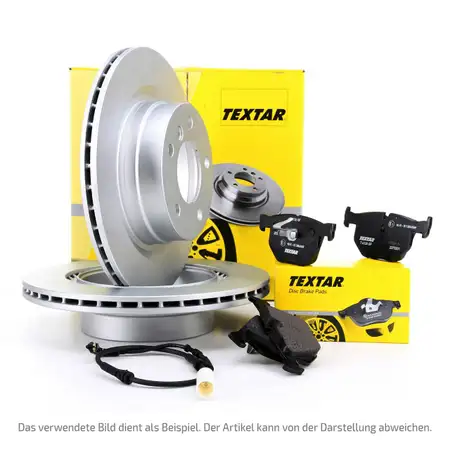 TEXTAR Brake Discs + Pads + Sensor for LAND ROVER Range Rover Velar L560 2018&ndash;2019