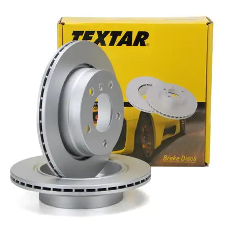 TEXTAR 92072403 Bremsscheiben Satz f&uuml;r BMW 3er E36 323/328i E46 316-323i 318/320d hinten