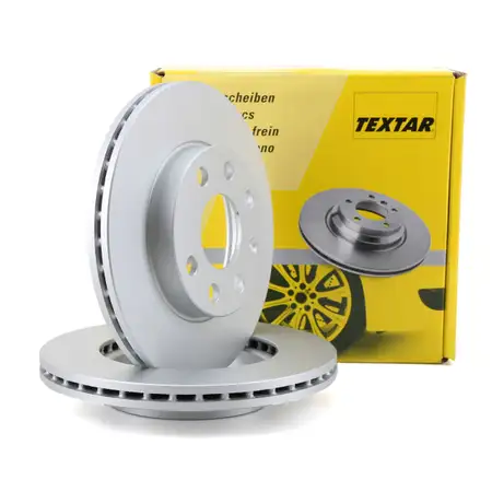 TEXTAR 92111403 Bremsscheiben Satz f&uuml;r OPEL Corsa C 1.0-1.6 1.7CDTI mit ABS vorne