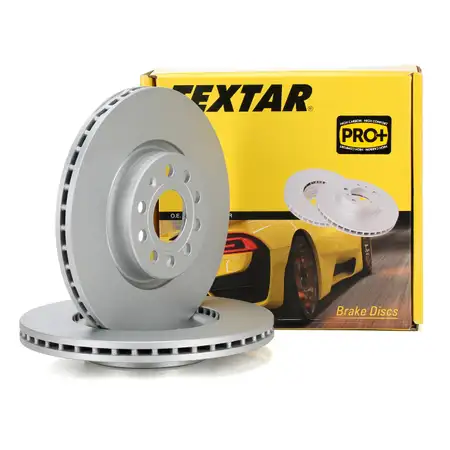 TEXTAR 92120505 Bremsscheiben Satz f&uuml;r AUDI A1 A3 Q3 VW Golf 5 6 7 Passat Tiguan vorne