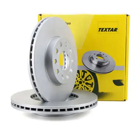 TEXTAR 92120805 Bremsscheiben Satz f&uuml;r AUDI A3 8P 8V VW Golf 5 6 7 Polo Touran vorne