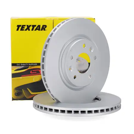 TEXTAR 92274203 Brake Disc Set for Nissan Leaf ZE0, Qashqai, 2 X-Trail, 3 Koleos (2 front discs)