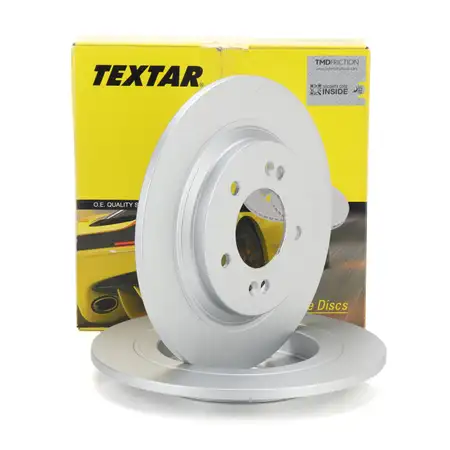 TEXTAR Brake Disc Set, 284 mm, for Hyundai Kona, i30, Kia Ceed, Optima, Soul, and 2 Xceed (rear)