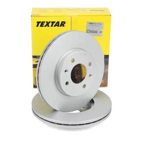 TEXTAR 92237903 Bremsscheiben Satz f&uuml;r HYUNDAI Accent 4 RB KIA Rio 3 UB 14 Zolll vorne