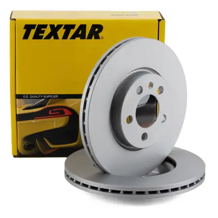 TEXTAR 92313703 Bremsscheiben Satz f&uuml;r VW Polo 6 A1 GB Arona Kamiq Scala vorne 2Q0615301H