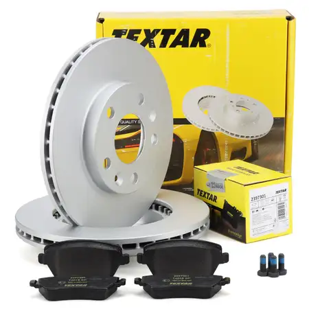 TEXTAR Bremsen Set Bremsscheiben + Bremsbel&auml;ge f&uuml;r DACIA Duster HS_ HM_ ohne ESP vorne