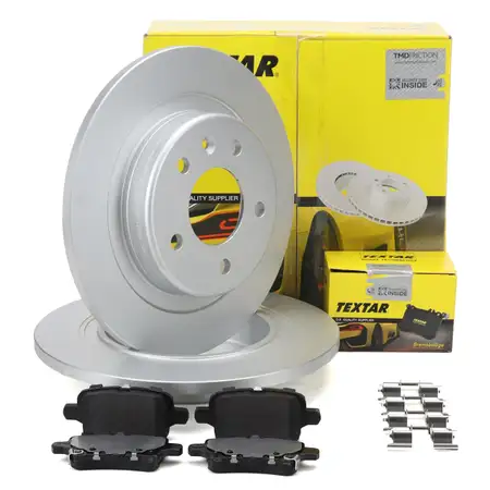 TEXTAR Bremsen Set Bremsscheiben + Bremsbel&auml;ge f&uuml;r OPEL Insignia B hinten