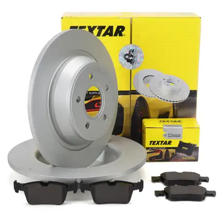 TEXTAR Bremsen Set Bremsscheiben + Bremsbel&auml;ge f&uuml;r FORD Mondeo 5 MK5 hinten