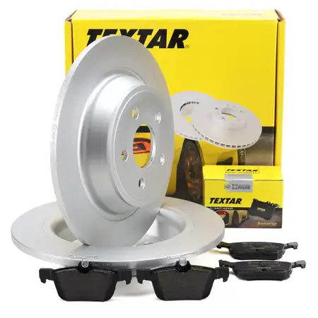 TEXTAR Bremsen Set Bremsscheiben + Bremsbel&auml;ge f&uuml;r FORD Galaxy CK S-Max CJ 17 Zoll hinten