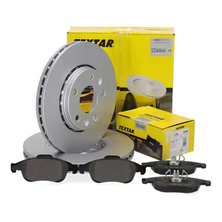 TEXTAR Brake Discs + Brake Pads for RENAULT Kangoo 3, Megane 3, Scenic 3, Zoe (BFM_) (Front)