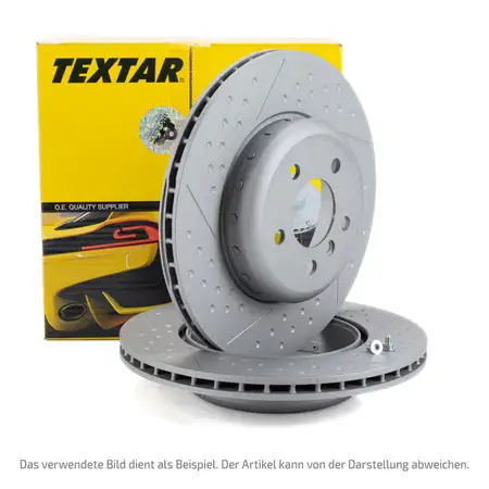 TEXTAR Bremsscheiben Satz f&uuml;r PORSCHE Panamera (970) 3.0 / S / D 3.6 4.8 / S (971) hinten