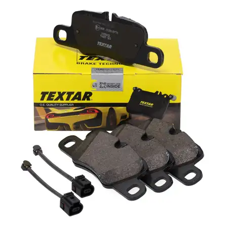 TEXTAR 2455402 Bremsbel&auml;ge + Warnkontaktsensor f&uuml;r PORSCHE Panamera (970) hinten