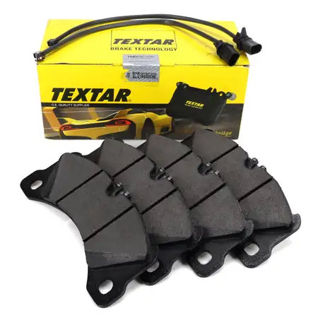 TEXTAR 2000837 Bremsbel&auml;ge + Warnkontakt f&uuml;r PORSCHE Macan (95B) 2.0 3.0 S PR-1LF vorne