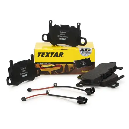 TEXTAR 2551203 Bremsbel&auml;ge + Wako f&uuml;r PORSCHE 991 3.8/4.0 GT3 Cayman (981) GT4 hinten