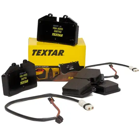 TEXTAR 2087711 Bremsbel&auml;ge + Wako f&uuml;r PORSCHE 968 3.0 / Turbo S mit Sportfahrwerk hinten