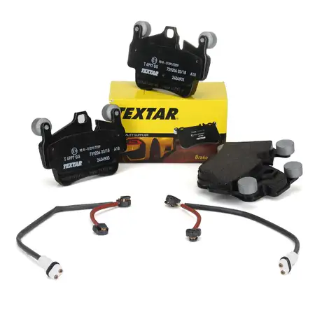 TEXTAR 2404903 Bremsbel&auml;ge + Wako f&uuml;r PORSCHE Boxster Spyder Cayman (987) S / R 3.4 vorne