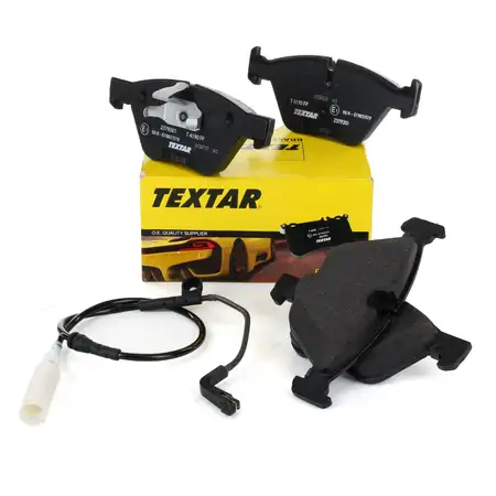 TEXTAR 2379301 Brake Pads + Wako for BMW 5 Series E60 E61 520-525i 520d 525d (front)