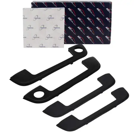 4x TRUCKTEC / AIC T&uuml;rgriffrahmen Blende + Dichtung f&uuml;r BMW 5er E34 vorne + hinten