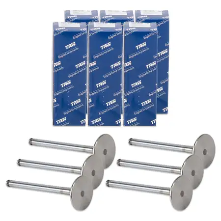 6x TRW 261127 Auslassventil f&uuml;r SMART ForFour 454 1.5 CDI 68/95 PS OM639 6420500527