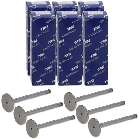 6x TRW Auslassventil f&uuml;r MERCEDES /8 W114 W123 W460 W116 W126 R107 C107 M110 1170500127