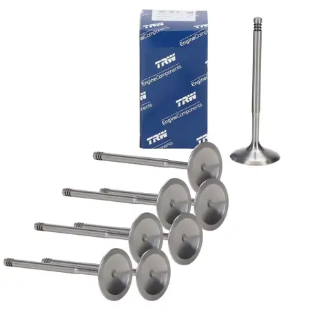8x TRW 111208 Einlassventil f&uuml;r BMW 1er E81 E87 116i 3er E46 E90 316i N45 11341435461
