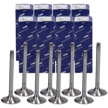 8x TRW 2639 Intake Valve for MERCEDES W111, W112, W108, W109, W116, W126, M116, M117, 1160500226