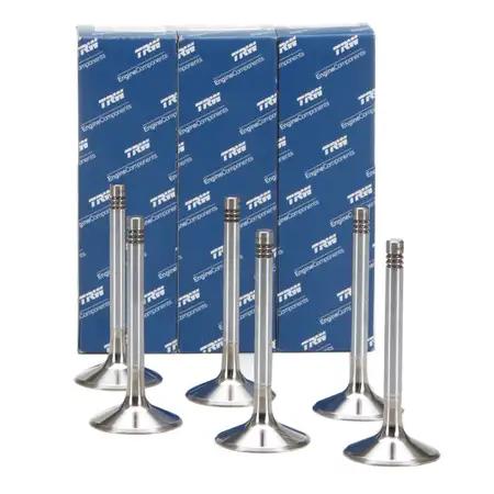 6x TRW 30279 Einlassventil f&uuml;r PORSCHE 911 3.0 3.3 Turbo 964 3.6 Carrera 3.3/3.6 Turbo