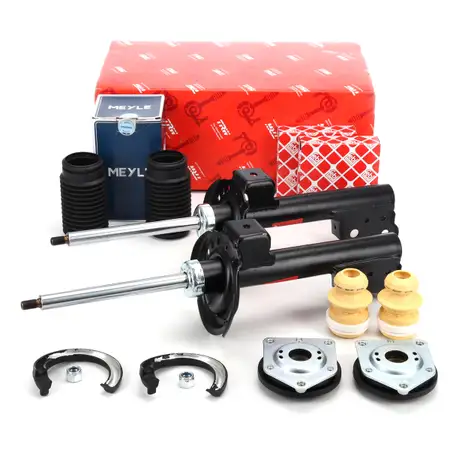 2x TRW Sto&szlig;d&auml;mpfer + MEYLE Staubschutz + febi Domlager f&uuml;r MERCEDES B-Klasse W245 vorne