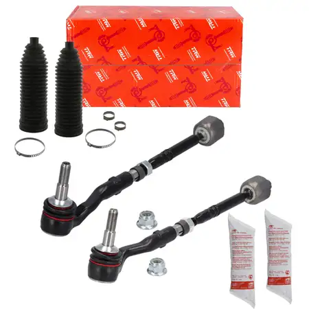2x TRW Spurstange + Kopf + Manschette f&uuml;r BMW 5er F10 F11 F07 6er F12 F13 F06 F01-04 vorne